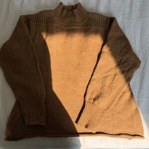 Cozy Brown Turtleneck Sweater
